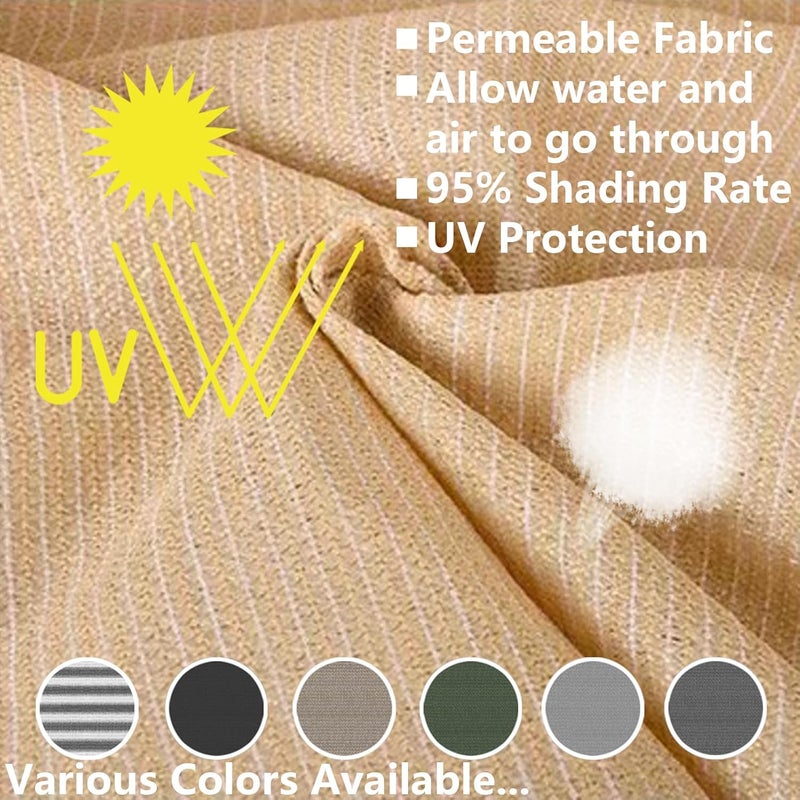 POYEE 4'×10' Black Balcony Privacy Screen Fence Cover UV Protection Weather Resistant Waterproof Shade Cloth for Outdoor Patio Apartment Backyard Porch Deck Railing with Zip Ties - Image 4